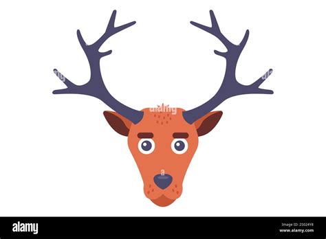 Deer Antlers On The Wall Hunting Trophy Stock Vector Image And Art Alamy