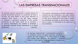 Transnacional Y Multinacional PPT