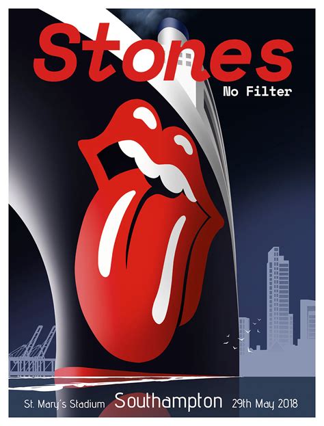 The Rolling Stones Official Tour Poster Southampton On Behance