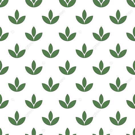 Stylized Leaves Seamless Pattern A Vector Graphic Ornament Composing A ...