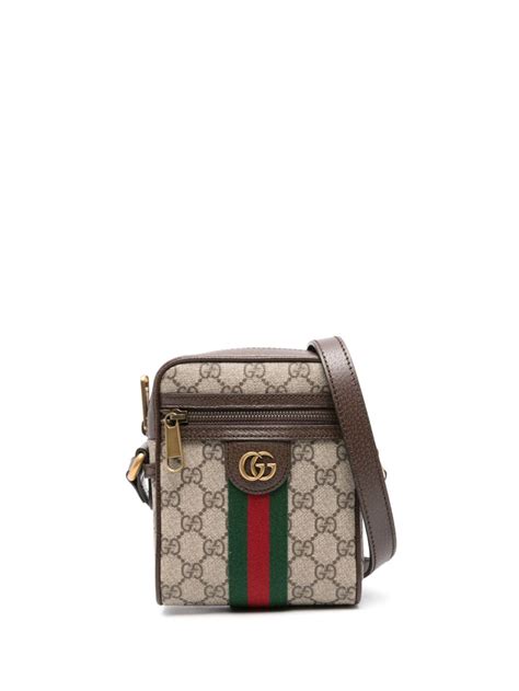 Gucci Ophidia Gg Supreme Messenger Bag Neutrals Farfetch