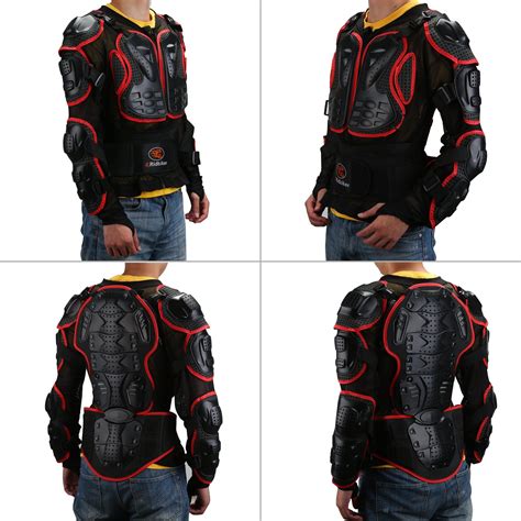 Ridbiker Motorcycle Full Body Armor Protector Removable Racing Jacket Motocross