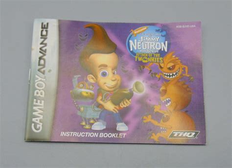 Jimmy Neutron Boy Genius Attack of the Twonkies MANUAL ONLY (Nintendo ...