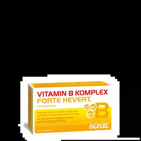 Vitamin B B B Hochdosiert Mit Vitamin B Komplex Forte Hevert