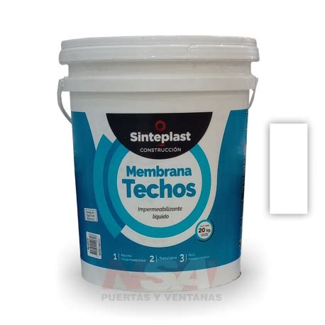 Membrana Para Techos X Lts Color Blanco