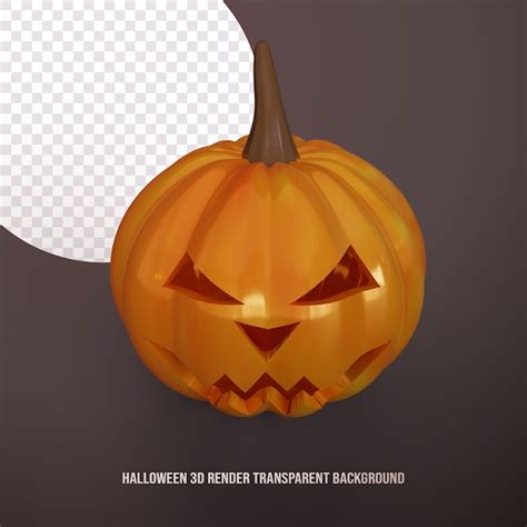 Premium Psd Pumpkin 3d Rendering Dark Orange