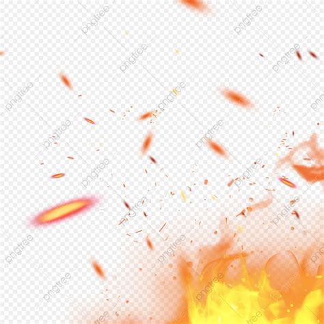 Burning Orange Hand Painted Flame Ashes Ash Flame Orange PNG