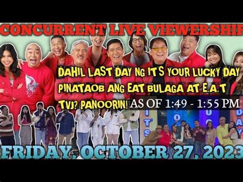 DAHIL LAST DAY NG IT S YOUR LUCKY DAY PINATAOB ANG EAT BULAGA AT EAT