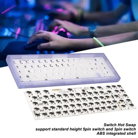 DIY MECHANICAL KEYBOARD Kit 67 Keys Wired Switch Hot Swap RGB Backlit