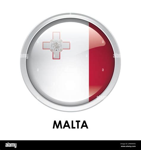 Round Flag Of Malta Stock Photo Alamy