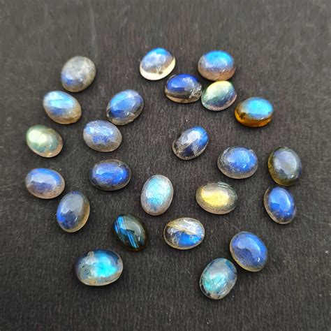 Natural Labradorite Loose Cabochon Gemstone Blue Flash Labradorite