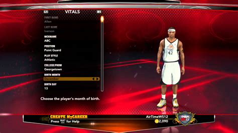 Nba K Mycareer Creation Of Allen Iverson Youtube