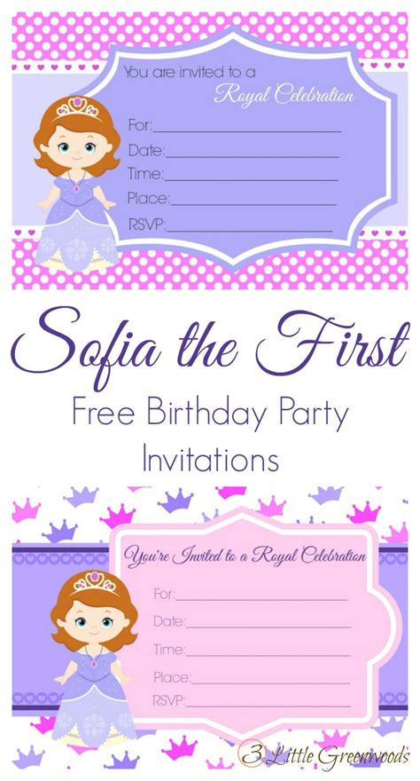 Sofia The First Birthday Printables