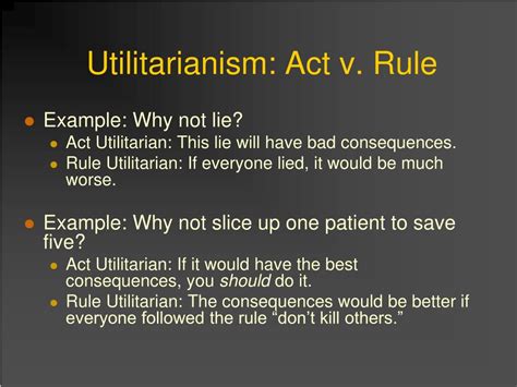 Utilitarianism Examples