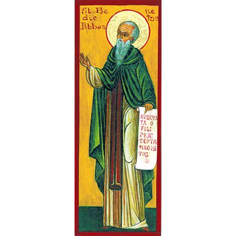 St Benedict Tall Icon Our Lady Of Clear Creek Abbey