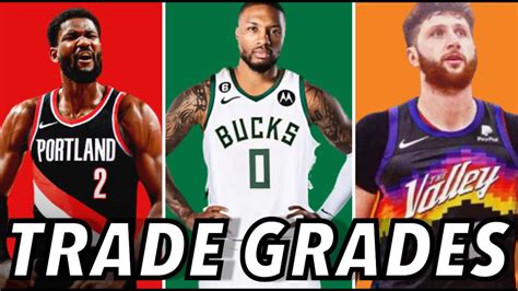 Damian Lillard Trade Breakdown Trade Grades Milwaukee Bucks Phoenix