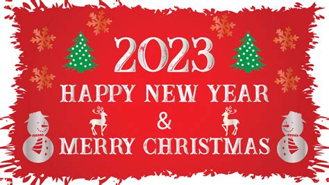 2023 Happy New Year Celebrate Merry Christmas Party 2023 Xmas Poster