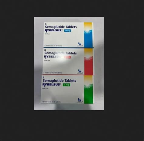 3 7 14 Rybelsus Semaglutide 3mg 7mg 14mg Tablets Packaging Type Box