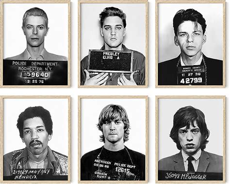 Haus And Hues Celebrity Mugshots Poster Rock Posters Vintage