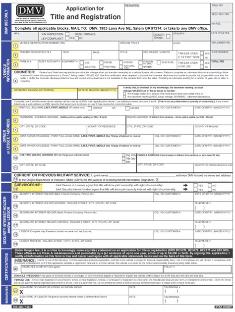 Oregon Title Application Fill Out And Sign Online Dochub