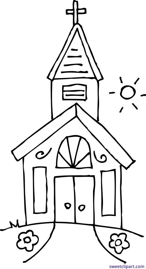 Download Church Drawing Clip Art Black And White Clip Art Church