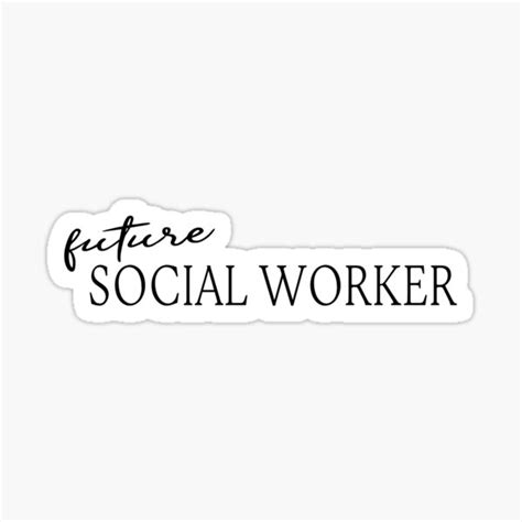 Future Social Worker Sticker For Sale By Ansleyelisa Redbubble