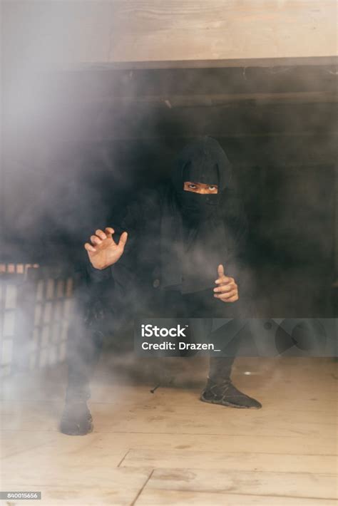 Ninja In Japanese Traditional Village Stock Photo Download Image Now