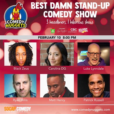 Best Damn Stand-Up Comedy Show Feb 10, 2023, Comedy Nuggets at Social Capital Theatre, Toronto ...