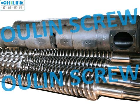 Twin Conical Screw And Barrel For Pe Wpc Extrusion China Screw And