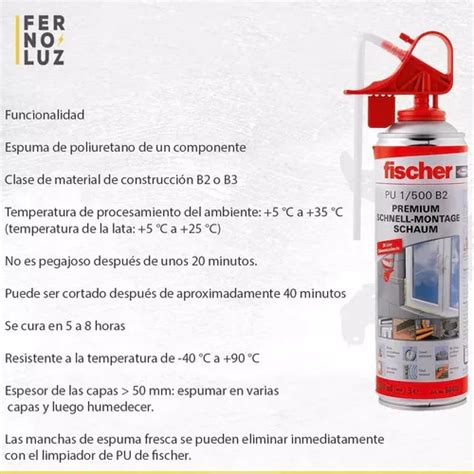 Espuma De Poliuretano Fischer Expandido En Aerosol Pu En Venta En