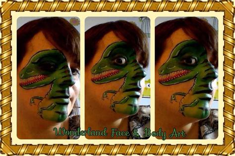 Nick Wolfe Inspired Dino Body Art Face And Body Art