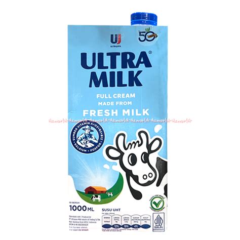 Ultra Milk 1000ml Susu Uht Full Cream Susu Ultra Jaya Susu Sapi Segar