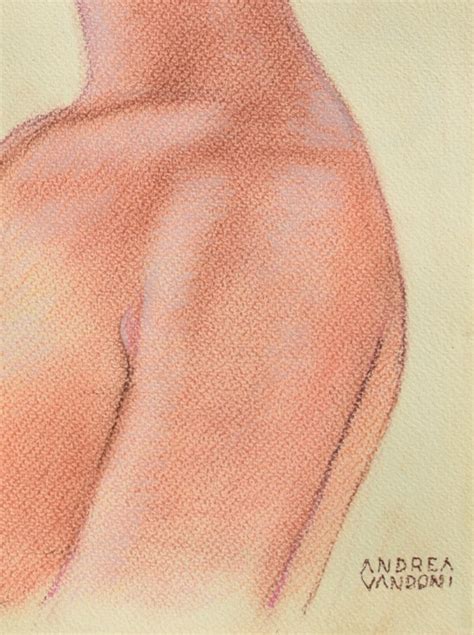 Bust Study Of A Naked Woman In Profile S Drawing By Andrea Vandoni