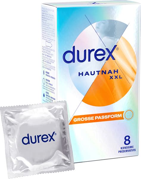 Durex Kondome Hautnah XXL Breite 60mm 8 St dauerhaft günstig online