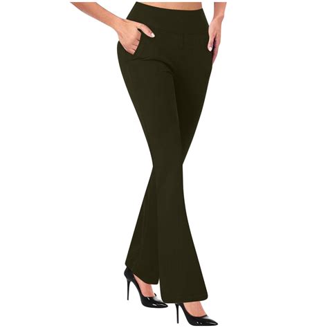 Womens Athletic Pants Work Dressy Pants For Women High Waist Stretch
