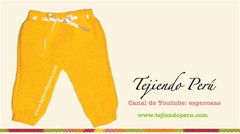 Pantalón Para Bebé Tejido En Dos Agujas Parte Del Conjunto De 4 Piezas