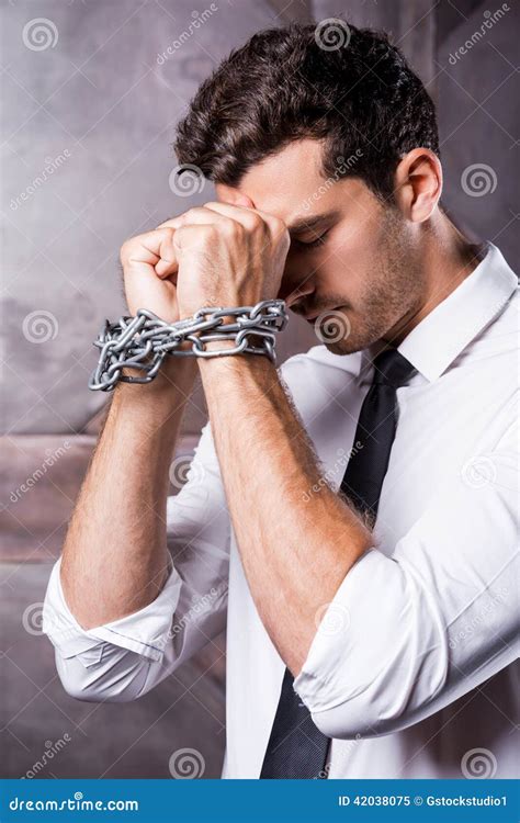 Hand Human With Chains Vector Illustration 92907108