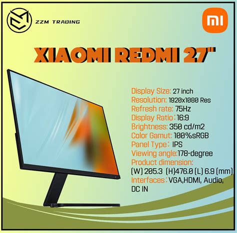 Xiaomi Redmi Desktop Monitor 27 IPS RMMNT27NF ZZM TRADING Lazada PH