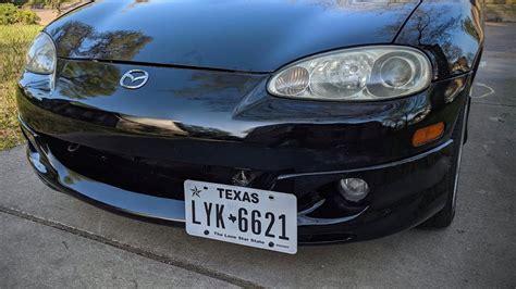 Miata NB DIY Front License Plate Bracket YouTube