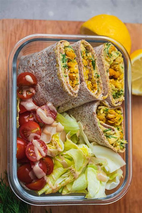 Vegan Avocado Wrap With Chickpeas Earth Of Maria