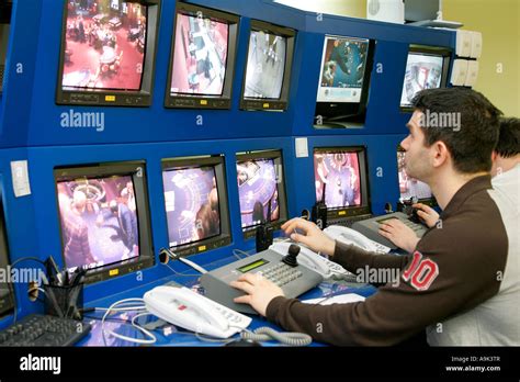 casino secret security monitoring monitor camera cctv no prohibit Stock ...