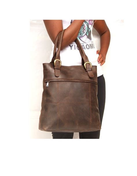 Dark Brown Tote Handbag Iucn Water