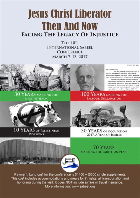 Conference Poster Sabeel Ecumenical Liberation Theology Center