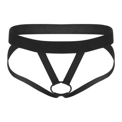 Yonghs Fr String Sexy Homme Ouvert Jockstrap G String Anneau Tanga