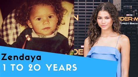 Zendaya From 1 To 20 Years Old Transformation Youtube