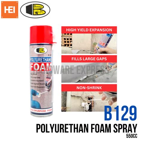 Bosny Polyurethane Expanding Foam Spray B129 500cc Lazada Ph