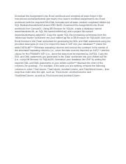 Download the Assignment3.docx - Download the Assignment3.xlsx Excel ...