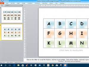 Fractions, Decimals and Percentages Game | Teaching Resources