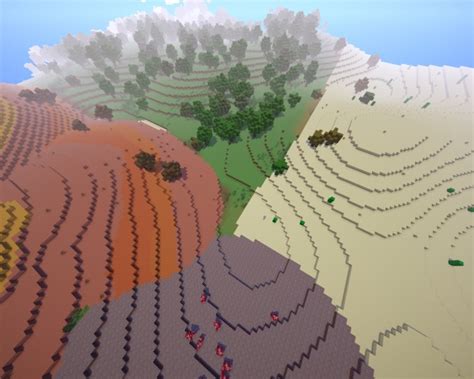 4 Biomes Map 0,5k x 0,5k Minecraft Map