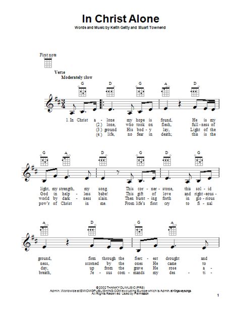In Christ Alone Sheet Music Direct